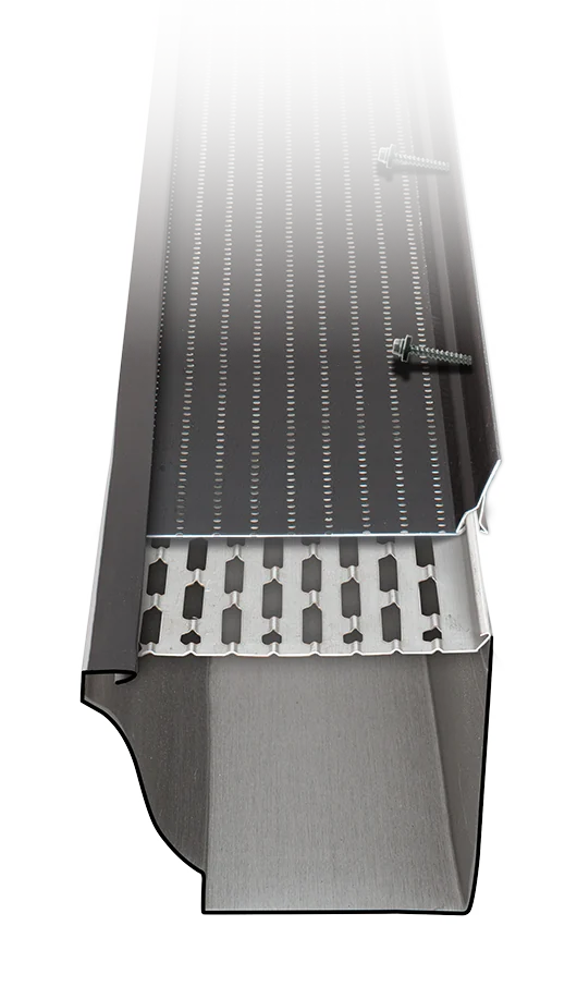 DoublePro microfiltration continuous hanger on an eavestrough