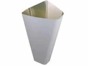 Funnel joining two downspouts